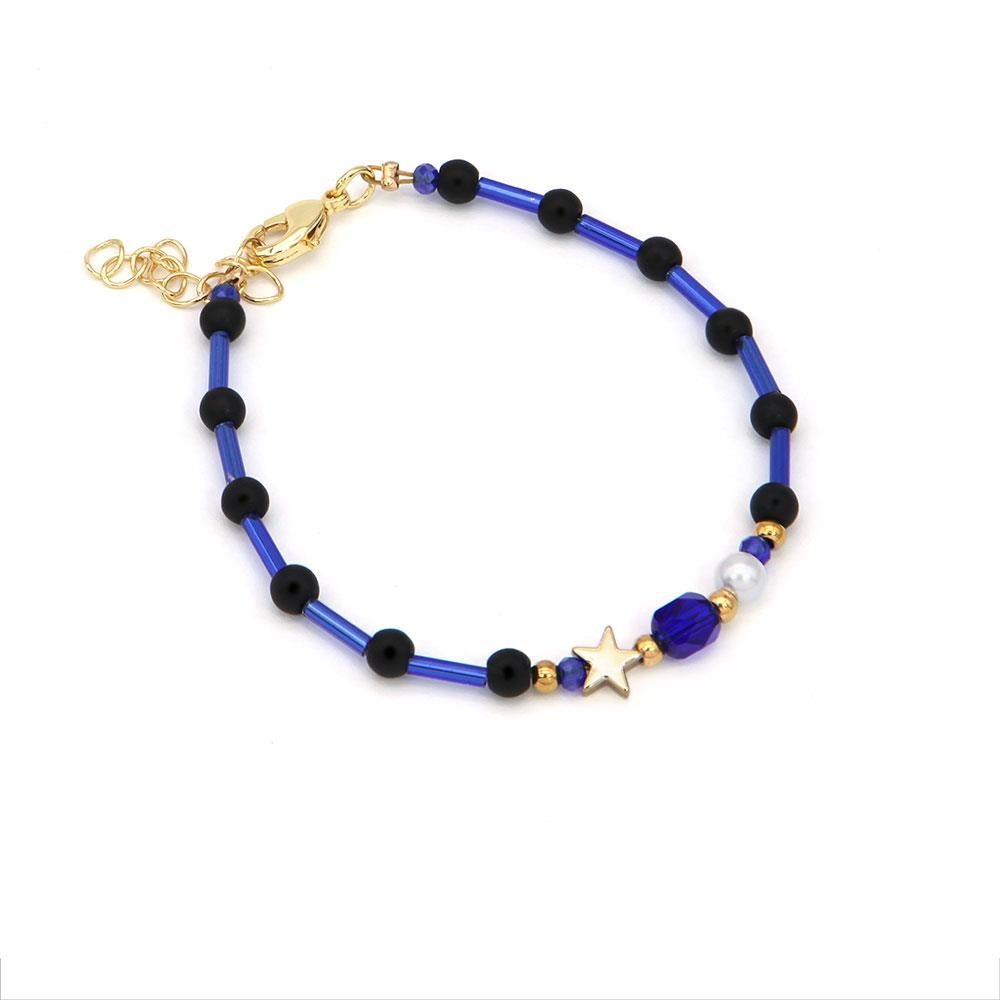 Blue star bracelet